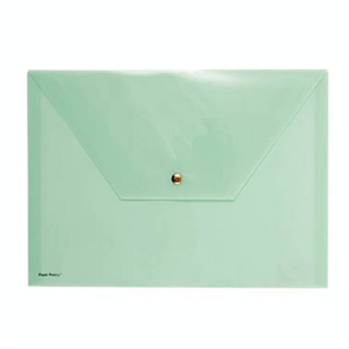 Pochette menthe avec bouton pression 33 x 24 cm - Rico Design - Rougier et Plé