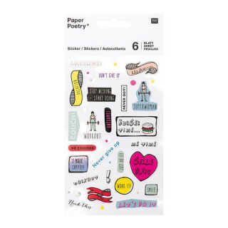Stickers pour agenda Magical Summer Motivation x 6 planches - Rico Design - Rougier et Plé