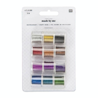 Fil en acier pour bricolage 5 m x 12 bobines - Rico Design - Rougier et Plé