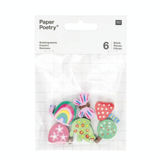 Gommes thème forêt x 6 pcs - Rico Design - Rougier et Plé