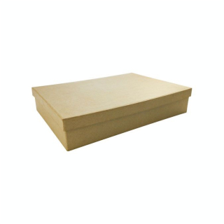 Boite plate rectangulaire en papier mâché 22 x 32 cm - Décopatch - Rougier et Plé