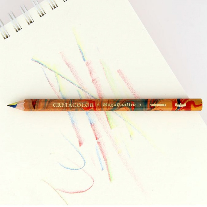 Crayon Quattro à mine de 4 couleurs 5.8 mm - Cretacolor - Rougier et Plé