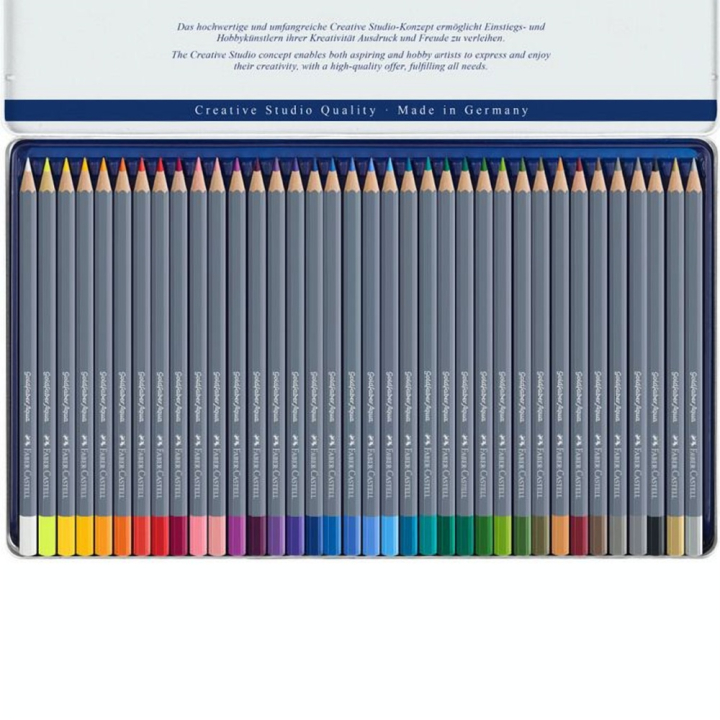Crayon de couleur aquarellable GoldFaber Aqua - Boite de 36 - Faber-Castell - Rougier et Plé