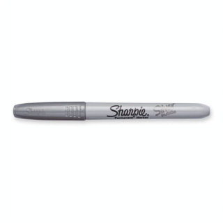 Marqueur permanent pointe fine Métallisé Argent - Sharpie - Rougier et Plé