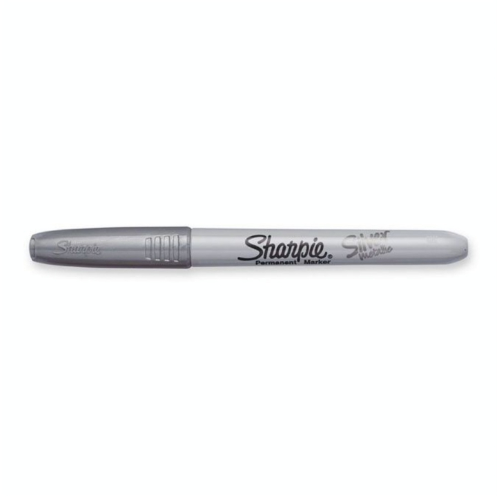 Marqueur permanent pointe fine Métallisé Argent - Sharpie - Rougier et Plé
