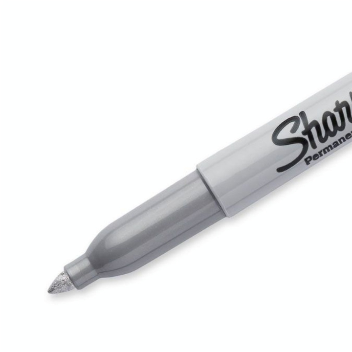 Marqueur permanent pointe fine Métallisé Argent - Sharpie - Rougier et Plé