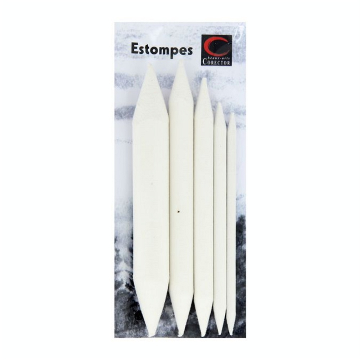 Estompe assortiment 5 Tailles - Corect Art - Rougier et Plé