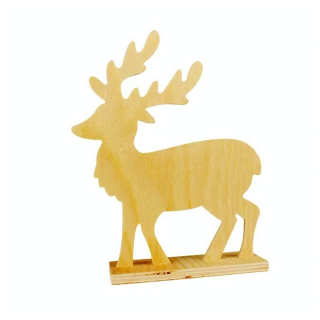 Décoration en bois à poser Cerf 20 x 16,5 x 5 cm - CTOP - Rougier et Plé