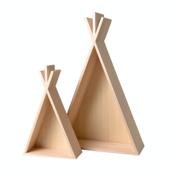 Etagère en bois Tipi 45 cm - 2 pcs - Artemio - Rougier et Plé