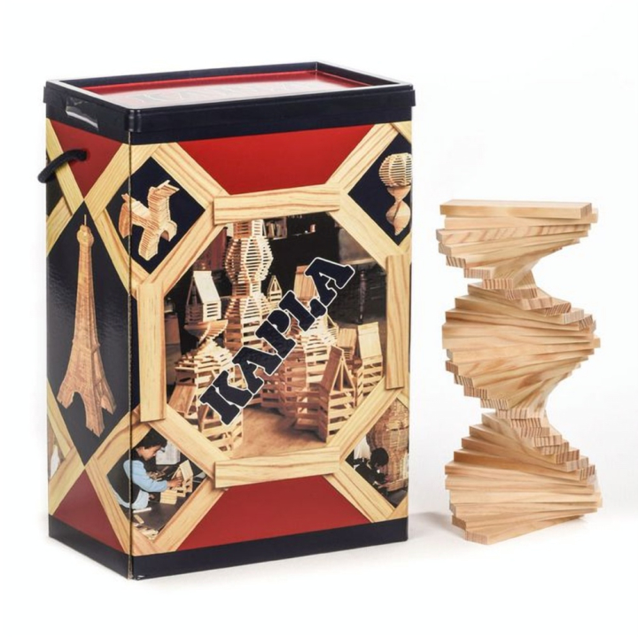 Jeu de construction en bois Baril 200 planchettes + livret - Kapla - Rougier et Plé