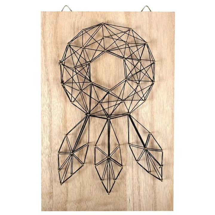 Tableau String Art set Attrape-rêves support 20 x 30 cm - Graine Créative - Rougier et Plé