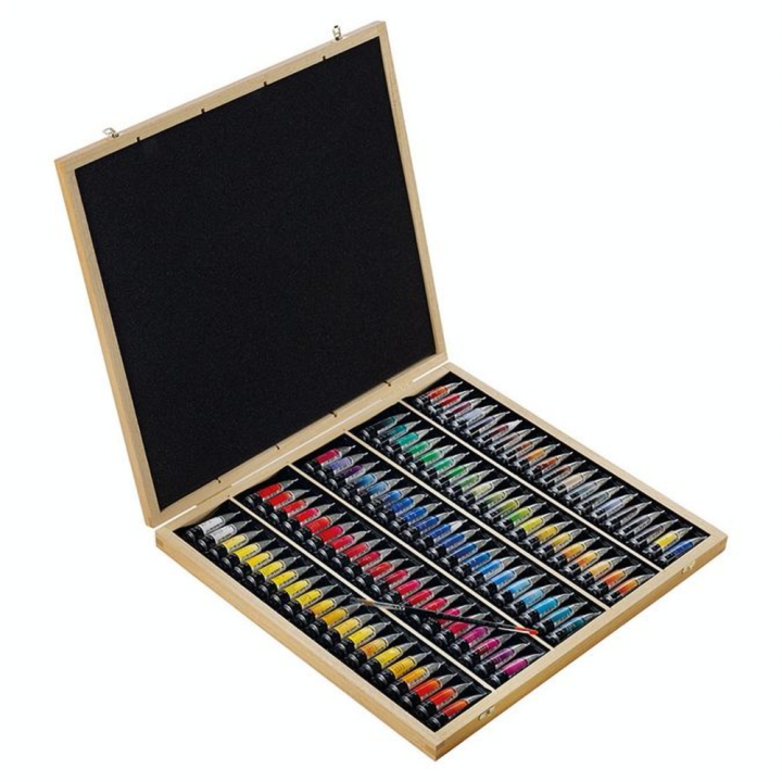 Aquarelle extra-fine au miel Coffret bois 98 tubes de 10 ml - Sennelier - Rougier et Plé