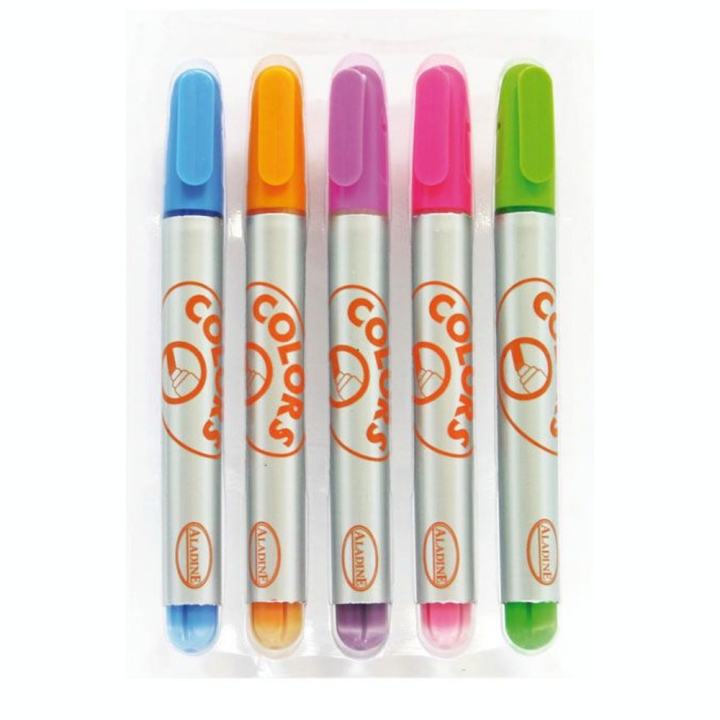 Feutre craie spécial miroir et vitre 5 pcs - Aladine - Rougier et Plé