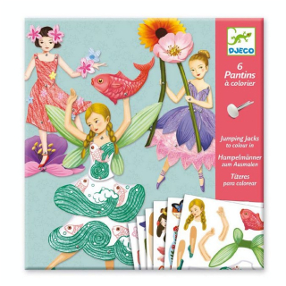 Atelier Pantins à colorier 6 Fées - Djeco - Rougier et Plé