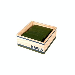 Jeu de construction en bois 40 Planchettes vertes - Kapla - Rougier et Plé