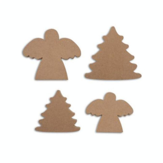 Anges et Sapin en bois medium - Toga - Rougier et Plé
