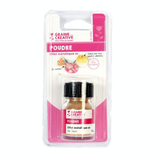 Poudre métallique effet Or - 8 g - Graine Créative - Rougier et Plé