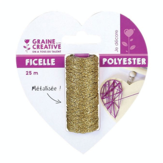 Bobine de fil métallique String art Or x 25 m - Graine Créative - Rougier et Plé