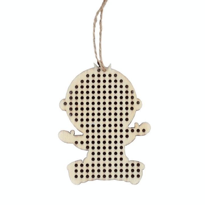 Suspension à broder Bébé 9 cm - Graine Créative - Rougier et Plé
