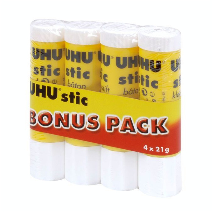 Colle en stic 21 g x 4 bâtons - Uhu - Rougier et Plé
