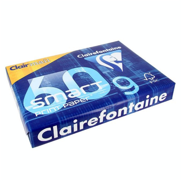 Ramette de papier A4 Blanc Smart Print 60 g/m² 500 feuilles - Clairefontaine - Rougier et Plé