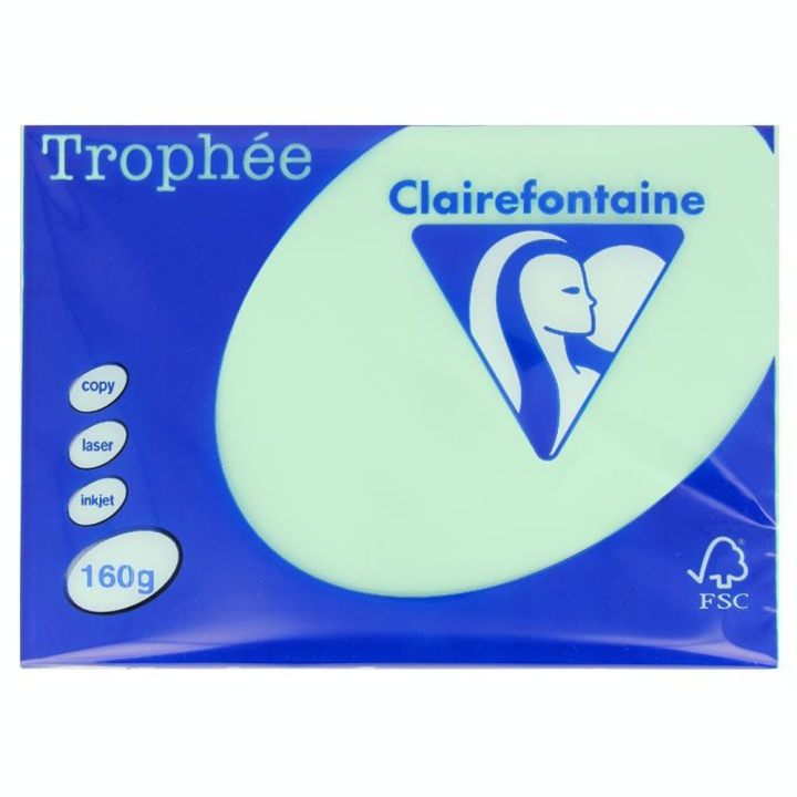 Ramette de papier A4 Trophée 160 g/m² 250 feuilles - Clairefontaine - Rougier et Plé