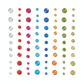 Perle adhésive Strass Rond 80 pcs - Artemio - Rougier et Plé