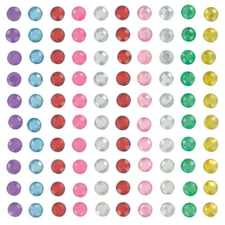 Perle adhésive Strass Rond 6 mm 100 pcs - Artemio - Rougier et Plé