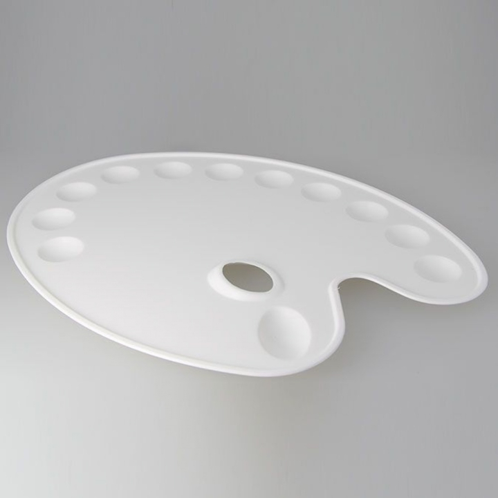 Palette ovale avec 11 godets 36 x 27,5 cm - Rougier&Plé - Rougier et Plé