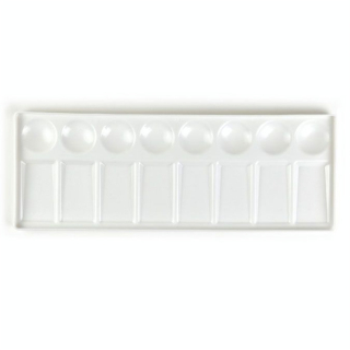 Palette rectangulaire avec godets 30,5 x 11,5 cm - Rougier&Plé - Rougier et Plé