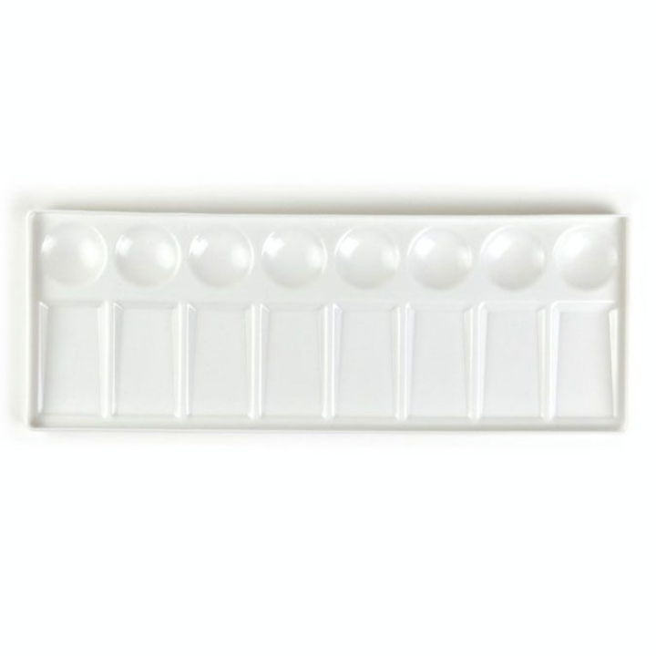 Palette rectangulaire avec godets 30,5 x 11,5 cm - Rougier&Plé - Rougier et Plé