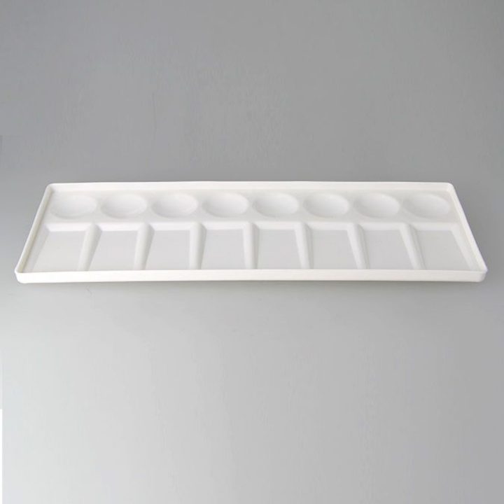 Palette rectangulaire avec godets 30,5 x 11,5 cm - Rougier&Plé - Rougier et Plé