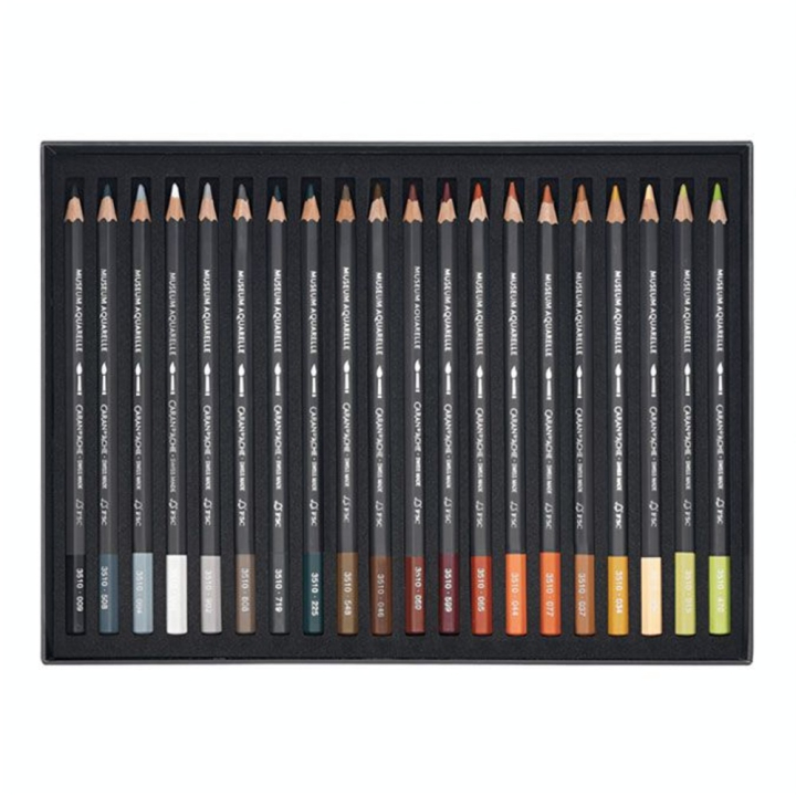 Crayon de couleur Museum Aquarelle Boite de 40 couleurs - Caran d'Ache - Rougier et Plé