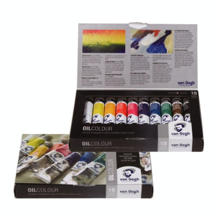 Peinture à l'huile fine Assortiment 10 x 20 ml - Van Gogh - Rougier et Plé