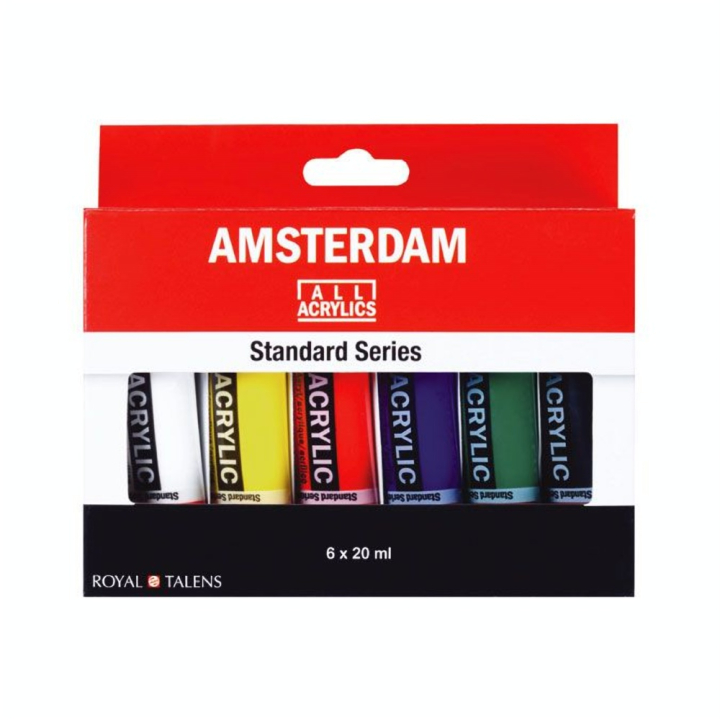 Peinture acrylique Assortiment 6 x 20 ml - Amsterdam - Rougier et Plé