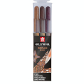 Stylo gel Gelly Roll 3 couleurs Set Metallic Nature terre - Sakura - Rougier et Plé