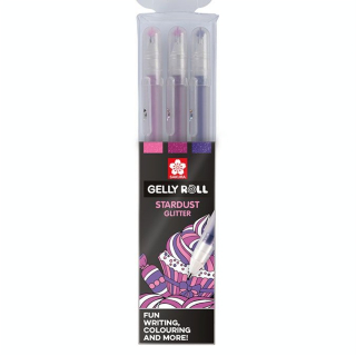 Stylo gel Gelly Roll 3 couleurs Set pailleté Stardust Sweets rose - Sakura - Rougier et Plé