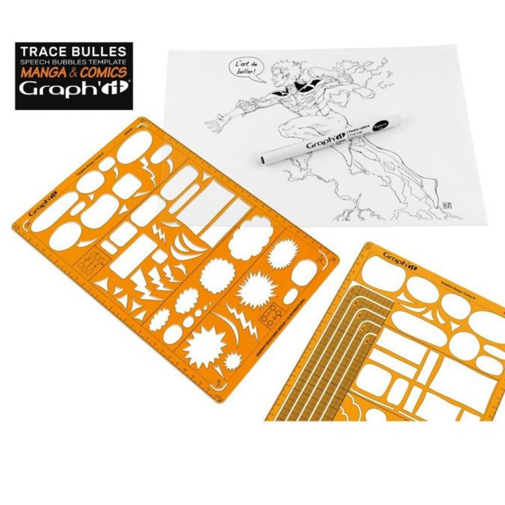 Trace bulles pour BD Manga Comics Type A - Graph'it - Rougier et Plé