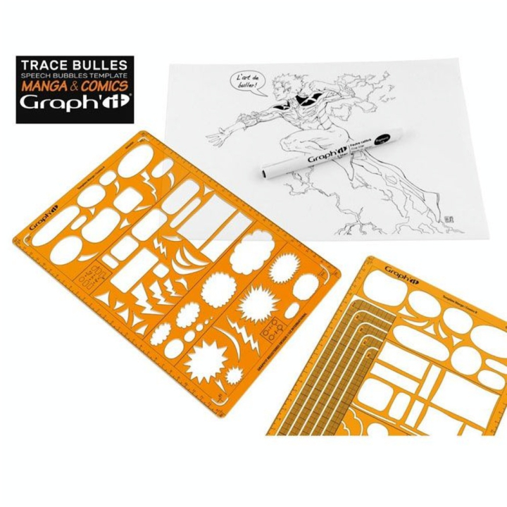Trace bulles pour BD Manga Comics Type B - Graph'it - Rougier et Plé