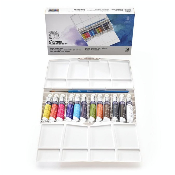 Aquarelle fine Cotman Boite de 12 tubes 8 ml - Winsor & Newton - Rougier et Plé