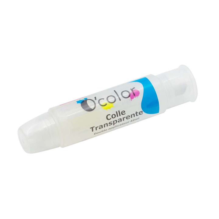 Colle transparente Double applicateur 42 ml - O'color - Rougier et Plé