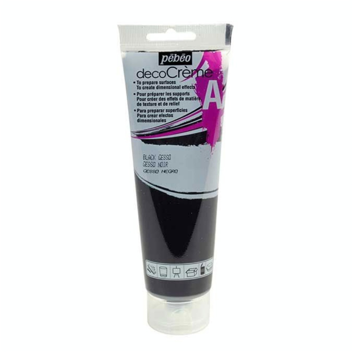 Auxiliaire decoCrème Gesso noir 120 ml - Pébéo - Rougier et Plé