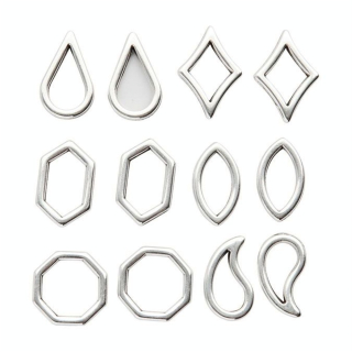 Pendentif Géométriques 16 mm 12 pcs - Creativ Company - Rougier et Plé