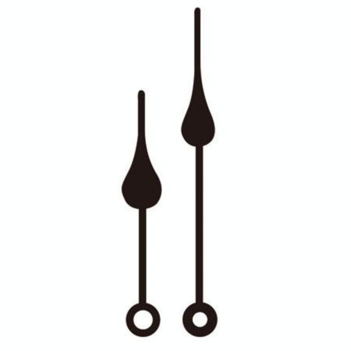 Aiguilles pour horloge x2 - 9 cm - Noir - Artemio - Rougier et Plé