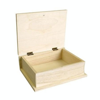Boîte livre en bois - 21 cm - Artemio - Rougier et Plé