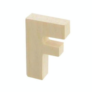 Lettre en bois F - 5,1 cm - Rayher - Rougier et Plé