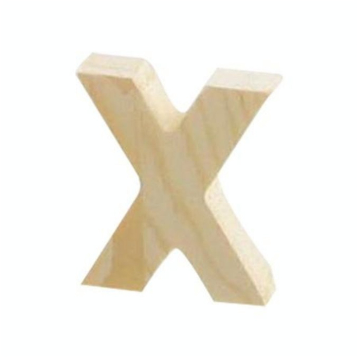 Lettre en bois X - 5,1 cm - Rayher - Rougier et Plé