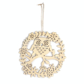 Suspension ajourée en bois Hibou Ø 22 cm - Graine Créative - Rougier et Plé