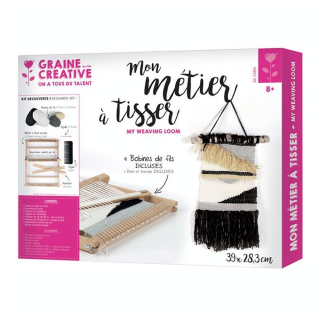 Métier à tisser Kit grand modèle 39 x 28,3 cm - Graine Créative - Rougier et Plé