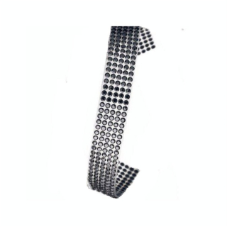 Bande de Crystaltex-It 62030 4 rangs - 50 cm - Jet - Cristaux de Swarovski - Rougier et Plé
